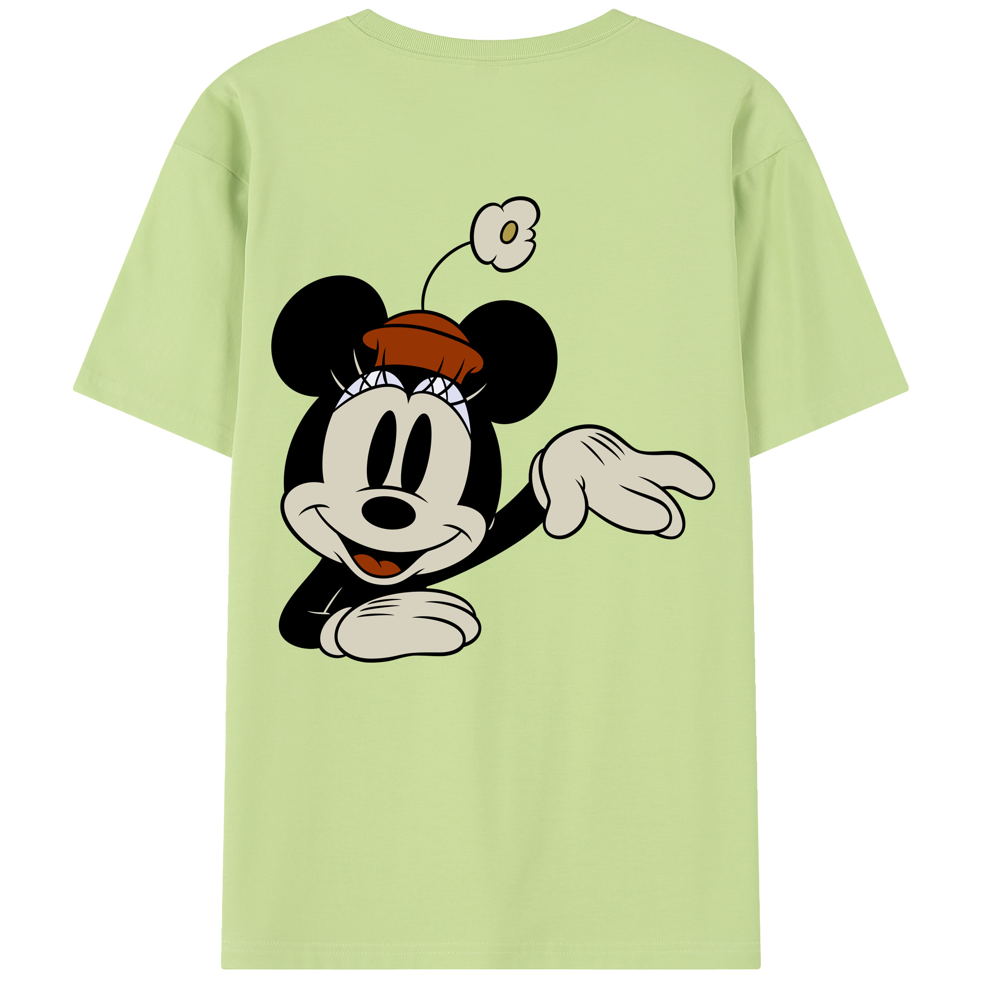 （画像用） ミッキーマウス Mickey Mouse 綿100％半袖Tシャツ（背面プリント）